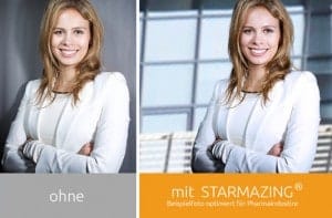 Starmazing® Bildbearbeitung für Bewerbungsfotos. Individualisieren Sie Ihren Hintergrund!