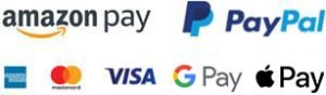 Bei STARMAZING sicher zahlen mit PayPal, AmericanExpress (AMEX), MasterCard, VISA oder SEPA Lastschrift.