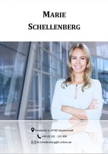 Bewerbungs-Deckblatt mit Spiegelung als Download: Die Bewerbungsvorlage „Attention Express“ vermittelt mit wenigen Worten alle relevanten Kenntnisse und Erfahrungen. Die grafischen Icons als Symbole erleichtern Personalern die Sichtung und beschleunigen so die Inhaltsvermittlung. Lebenslauf, CV, Bewerbungsvorlage für die moderne Bewerbung als Download.