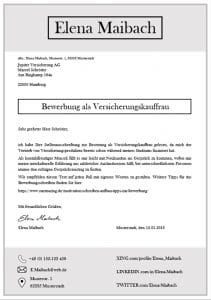Gelungenes Anschreiben zur Bewerbung. Die Einbindung der eigenen Profile aus Business-Netzwerken wie XING, LinkedIn und Twitter sind vorteilhaft und geben dem Personalentscheider bei Interesse die Chance mehr über den Bewerber zu erfahren. Mindestens 1 Profil anzugeben ist empfehlenswert. Unterschrift bei ausgedruckten Bewerbungen handschriftlich einsetzen. Bei PDF Bewerbung die Unterschrift digital einbinden. Diese Bewerbungsvorlage mit CV Lebenslauf hat 5 Seiten. Als Download sofort verfügbar. Lebenslauf, CV, Bewerbungsvorlage für die moderne Bewerbung als Download.