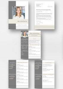 Komplett-Set: CV Lebenslauf Download: Die Bewerbungsvorlage „Full Attention“ überzeugt von Beginn an. Das moderne Design über 5 Seiten hinweg verleiht Ihnen einen eindrucksvollen ersten Eindruck, wobei Ihre Erfahrungen im Mittelpunkt stehen. Die Bewerbungsvorlage ist gut geeignet für Berufserfahrene, da der Lebenslauf mit einer zweiten Folgeseite zusätzlichen Platz für vorherige berufliche Stationen bietet. Lebenslauf, CV, Bewerbungsvorlage für die moderne Bewerbung als Download