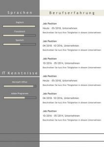 CV Lebenslauf Download: Die Bewerbungsvorlage „Full Attention“ überzeugt von Beginn an. Das moderne Design über 5 Seiten hinweg verleiht Ihnen einen eindrucksvollen ersten Eindruck, wobei Ihre Erfahrungen im Mittelpunkt stehen. Die Bewerbungsvorlage ist gut geeignet für Berufserfahrene, da der Lebenslauf mit einer zweiten Folgeseite zusätzlichen Platz für vorherige berufliche Stationen bietet. Lebenslauf, CV, Bewerbungsvorlage für die moderne Bewerbung als Download.