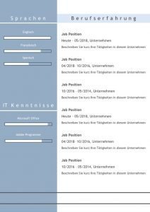 CV Lebenslauf Download: Die Bewerbungsvorlage „Full Attention“ überzeugt von Beginn an. Das moderne Design über 5 Seiten hinweg verleiht Ihnen einen eindrucksvollen ersten Eindruck, wobei Ihre Erfahrungen im Mittelpunkt stehen. Die Bewerbungsvorlage ist gut geeignet für Berufserfahrene, da der Lebenslauf mit einer zweiten Folgeseite zusätzlichen Platz für vorherige berufliche Stationen bietet. Lebenslauf, CV, Bewerbungsvorlage für die moderne Bewerbung als Download.