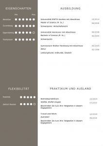 CV Lebenslaufvorlage für viel Berufserfahrung. Highlights: + 6 Seiten + unterstützt Europäischen Referenzrahmen für Sprachen (GER) + STARMAZING®-Easy-Edit-Architektur (spart viel Zeit beim Bearbeiten mit Word) + Eindrucksvolle Farben optimiert für Export als PDF und für Ausdrucke + Als deutsche Bewerbungsvorlage, EU und Schweizer Lebenslauf einsetzbar. Download für Windows Word und MacOS Pages.