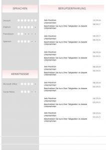 Gelungenes Bewerbungs-Design: Diese Bewerbungsvorlage ist modern strukturiert und signalisiert: Wer sich so präsentiert, verkauft auch sein künftiges Unternehmen erstklassig. Das sehen Personaler sofort. 5 Seiten als Download für Word und Pages. Enthält ein Deckblatt, Bewerbungsanschreiben, Lebenslauf mit Profil, CV Folgeseite, Ausbildung + weitere Erfahrung. Optimiert für Ausdruck und PDF-Export.