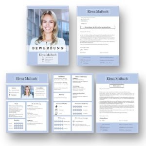 Bewerbung mit Icons in Kacheloptik: So lassen sich Informationen sehr schnell erfassen: Diese Bewerbungsvorlage ist modern strukturiert und signalisiert: Wer sich so präsentiert, verkauft auch sein künftiges Unternehmen erstklassig. Das sehen Personaler sofort. 4 Seiten als Download für Word und Pages. Enthält ein Deckblatt, Bewerbungsanschreiben, Lebenslauf mit Profil, CV Folgeseite, Ausbildung + weitere Erfahrung. Optimiert für Ausdruck und PDF-Export.