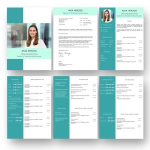 CV in Modern Mint: Ideal für Bewerbungen bei Umwelt verbundenen Unternehmen. Eine Lebenslaufvorlage für viel Berufserfahrung. Highlights: + 6 Seiten + unterstützt Europäischen Referenzrahmen für Sprachen (GER) + STARMAZING®-Easy-Edit-Architektur (spart viel Zeit beim Bearbeiten mit Word) + Eindrucksvolle Farben optimiert für Export als PDF und für Ausdrucke + Als deutsche Bewerbungsvorlage, EU und Schweizer Lebenslauf einsetzbar. Download für Windows Word und MacOS Pages.