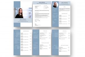 Diese Bewerbungsvorlage ist in jeder Hinsicht gelungen. Hier lassen sich eindrucksvoll im aufgeräumtem Lebenslauf-Design Bewerbungsfoto, Bewerbungsanschreiben, Berufserfahrung, Ausbildung, Praktikum, Auslandserfahrung, Persönlichkeit, Stärken bis hin zu Hobbies grafisch und modern präsentieren. Mit Download für Word und Mac Pages.