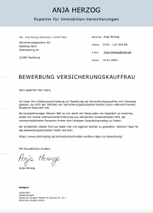DIN 5008 regelt die Formatierungsnormen für Geschäftskorrespondenz. Diese sind für eine Bewerbung nicht zwingend vorgeschrieben, machen aber immer einen vorteilhaften Eindruck, wie man mit diesem Bewerbungsanschreiben als Vorlage zum Download eindrucksvoll sehen kann.
