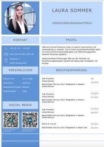 Modern und hochwertig bewerben. Perfekte Bewerbungsvorlage mit Kurzprofil und zusätzlichen Social Media QR Codes für besten Eindruck auf Personaler. Funktioniert mit PC, MAC und speichert alles als PDF zum Versand als E-Mail Bewerbung oder ausgedruckt: Jetzt hier downloaden.