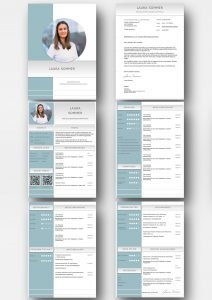 Diese Bewerbungsvorlage ist modern strukturiert und signalisiert: Wer sich so präsentiert, verkauft auch sein künftiges Unternehmen erstklassig. Das sehen Personaler sofort. 5 Seiten als Download für Word und Pages. Enthält ein Deckblatt, Bewerbungsanschreiben, Lebenslauf mit Profil, CV Folgeseite, Ausbildung + weitere Erfahrung. Optimiert für Ausdruck und PDF-Export.