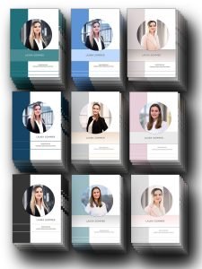 Perfekt Gelungen: Lebenslauf CV Design in beliebten Trendfarben: Perfekt für das Bewerbungsfoto