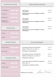 Perfektes und modernes Bewerbungs-Design von STARMAZING: Seite 1: Bewerbungsdeckblatt Seite 2: Bewerbungsanschreiben Seite 3: CV Lebenslauf mit Profil Seite 4: CV Lebenslauf Folgeseite Seite 5: Flexible Zusatzseite / Weiterbildung Seite 6: Bildungsweg Seite 7: CV Kompakt Seite Home-Office Möglichkeit, Reisebereitschaft, Persönlichkeitsdarstellung, Kenntnisse und zeitliche Verfügbarkeit werden eindrucksvoll grafisch präsentiert. Mit Social Media QR Codes. Alle Schriften ohne Installation dabei. Download: www.STARMAZING.de/bewerber-shop