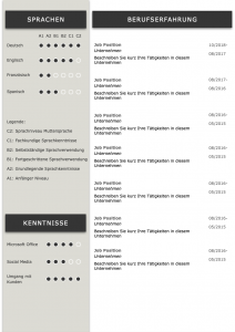 Perfektes und modernes Bewerbungs-Design von STARMAZING: Seite 1: Bewerbungsdeckblatt Seite 2: Bewerbungsanschreiben Seite 3: CV Lebenslauf mit Profil Seite 4: CV Lebenslauf Folgeseite Seite 5: Flexible Zusatzseite / Weiterbildung Seite 6: Bildungsweg Seite 7: CV Kompakt Seite Homeoffice Möglichkeit, Reisebereitschaft, Persönlichkeitsdarstellung, Kenntnisse und zeitliche Verfügbarkeit werden eindrucksvoll grafisch präsentiert. Mit Social Media QR Codes. Alle Schriften ohne Installation dabei. Download: www.STARMAZING.de/bewerber-shop
