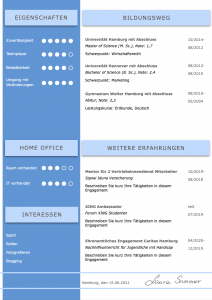 Perfektes und modernes Bewerbungs-Design von STARMAZING: Seite 1: Bewerbungsdeckblatt Seite 2: Bewerbungsanschreiben Seite 3: CV Lebenslauf mit Profil Seite 4: CV Lebenslauf Folgeseite Seite 5: Flexible Zusatzseite / Weiterbildung Seite 6: Bildungsweg Seite 7: CV Kompakt Seite Homeoffice Möglichkeit, Reisebereitschaft, Persönlichkeitsdarstellung, Kenntnisse und zeitliche Verfügbarkeit werden eindrucksvoll grafisch präsentiert. Mit Social Media QR Codes. Alle Schriften ohne Installation dabei. Download: www.STARMAZING.de/bewerber-shop