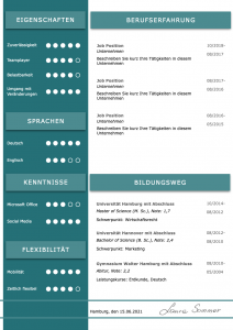 Perfektes und modernes Bewerbungs-Design von STARMAZING: Seite 1: Bewerbungsdeckblatt Seite 2: Bewerbungsanschreiben Seite 3: CV Lebenslauf mit Profil Seite 4: CV Lebenslauf Folgeseite Seite 5: Flexible Zusatzseite / Weiterbildung Seite 6: Bildungsweg Seite 7: CV Kompakt Seite Homeoffice Möglichkeit, Reisebereitschaft, Persönlichkeitsdarstellung, Kenntnisse und zeitliche Verfügbarkeit werden eindrucksvoll grafisch präsentiert. Mit Social Media QR Codes. Alle Schriften ohne Installation dabei. Download: www.STARMAZING.de/bewerber-shop
