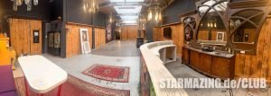 Große Hallenfläche im Club Mönchengladbach mit kreativen Nutzungsmöglichkeiten