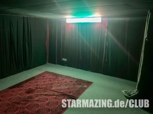 Schallreduzierter Raum im Club Mönchengladbach – ideal als Dancefloor oder Proberaum