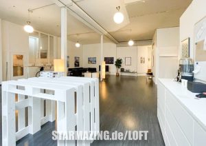 Offener, heller Loft-Raum mit Kombinutzung für Büro und Wohnen