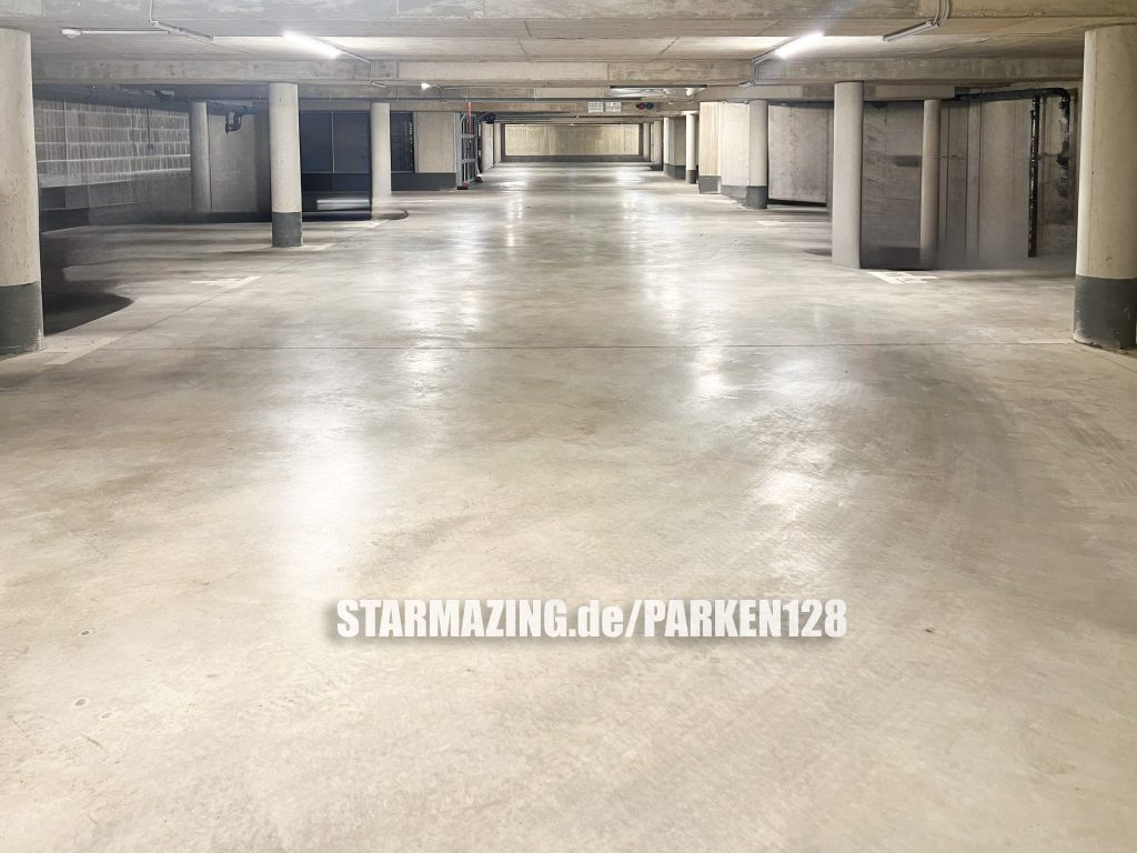 Innenansicht XXL Tiefgaragenstellplatz Mönchengladbach – barrierefrei Innenansicht der barrierefreien 21 m² XXL Tiefgarage in Mönchengladbach