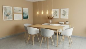 Wohnzimmer des gepflegten Reihenmittelhauses in Mönchengladbach-Wickrath mit heller und moderner Wohnatmosphäre