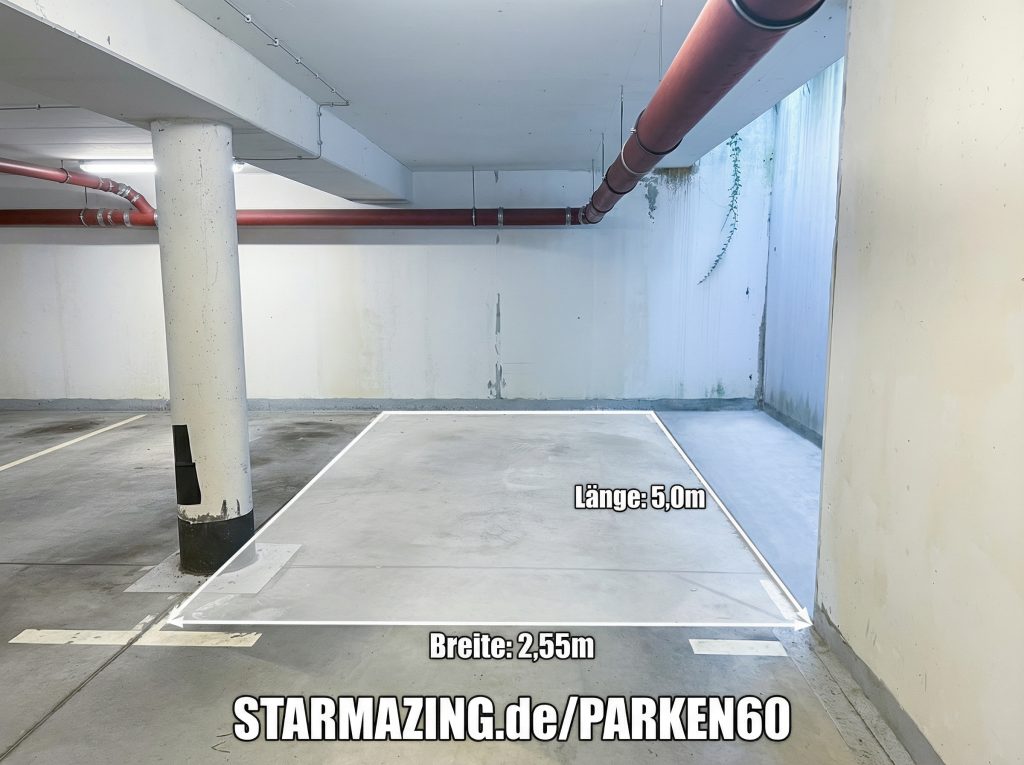 PKW-Stellplatz in Tiefgarage Pestalozzistraße 76 – Mönchengladbach Innenansicht Tiefgarage Pestalozzistraße 76 Stellplatz in Mönchengladbach
