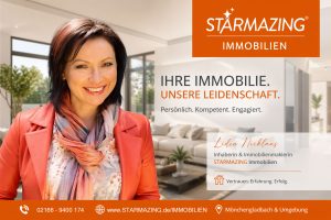 Lidia Nicklaus Immobilienmaklerin STARMAZING Immobilien Mönchengladbach modernes Maklerfoto Immobilienverkauf
