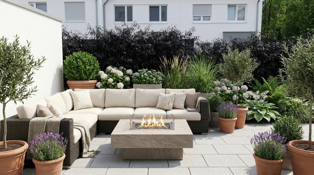 Terrasse, Garten Konzept
